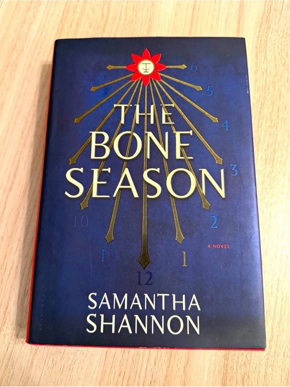 The Bone Season Hardcover - Navy Blue & Gold